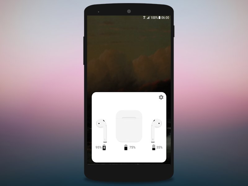 AirPod- Batterieanzeige auf Android-Smartphone  anzeigen