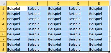 Excel-Zellen automatisch mit Beispielwert ausfüllen