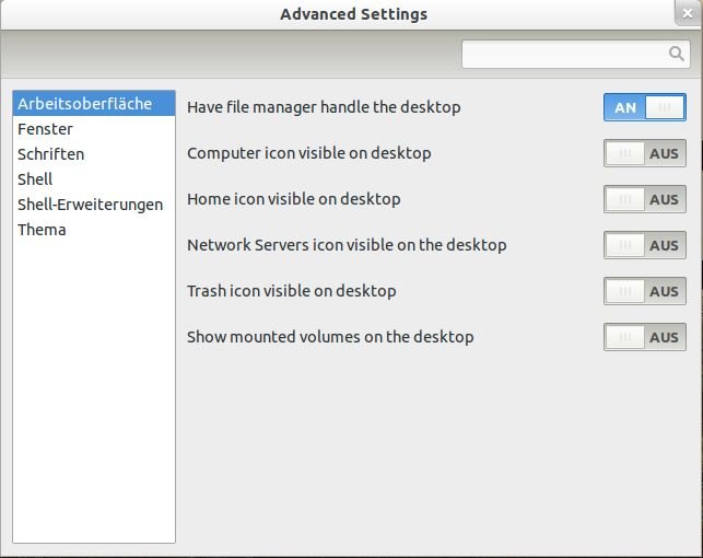 Ubuntu 11.10: Papierkorb auf dem Desktop anzeigen