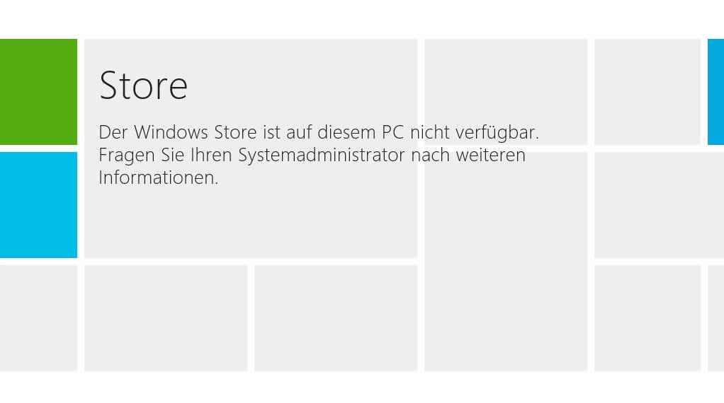 Zugriff auf den Windows Store verbieten