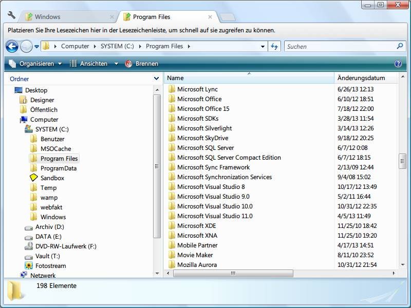 Windows-Explorer mit mehreren Tabs ausstatten