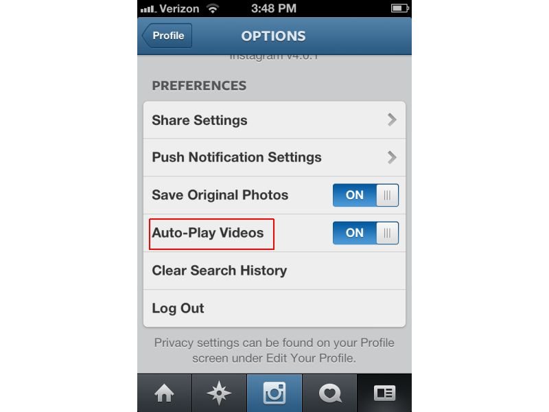 Instagram-Videos auf dem Handy nicht automatisch spielen