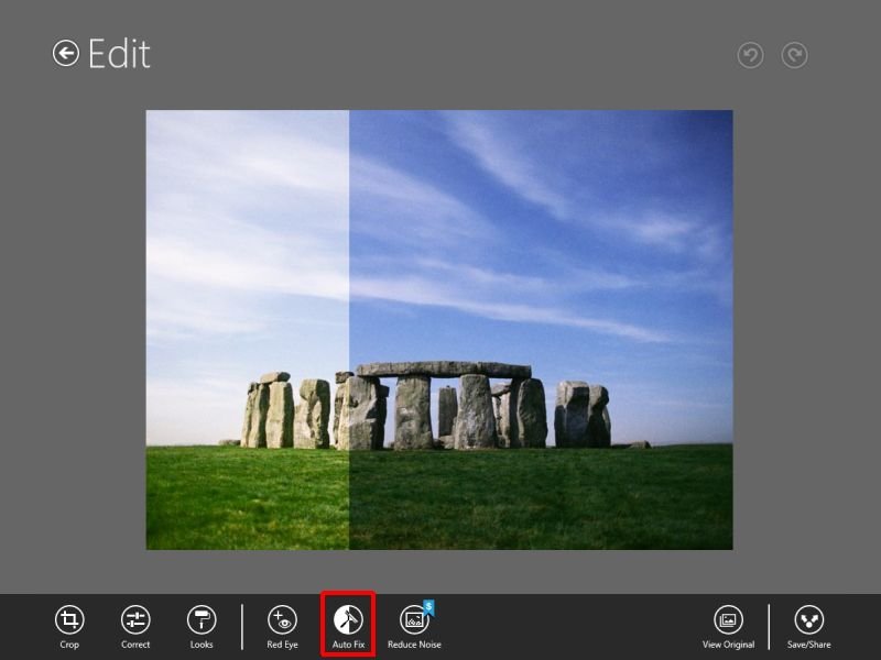 Fotos mit einem Klick optimieren mit Photoshop Express für Windows 8