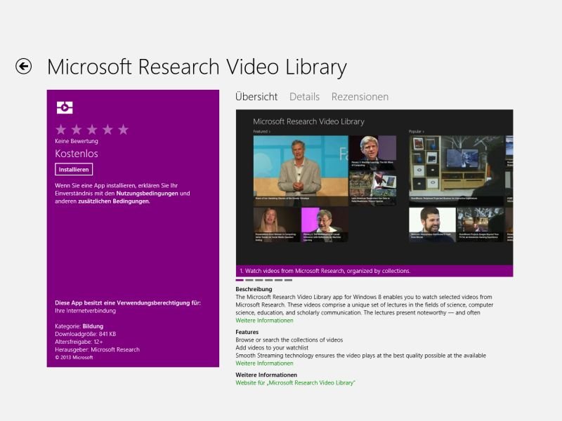 Kostenlose Forschungs-Videos von Microsoft Re-Search ansehen