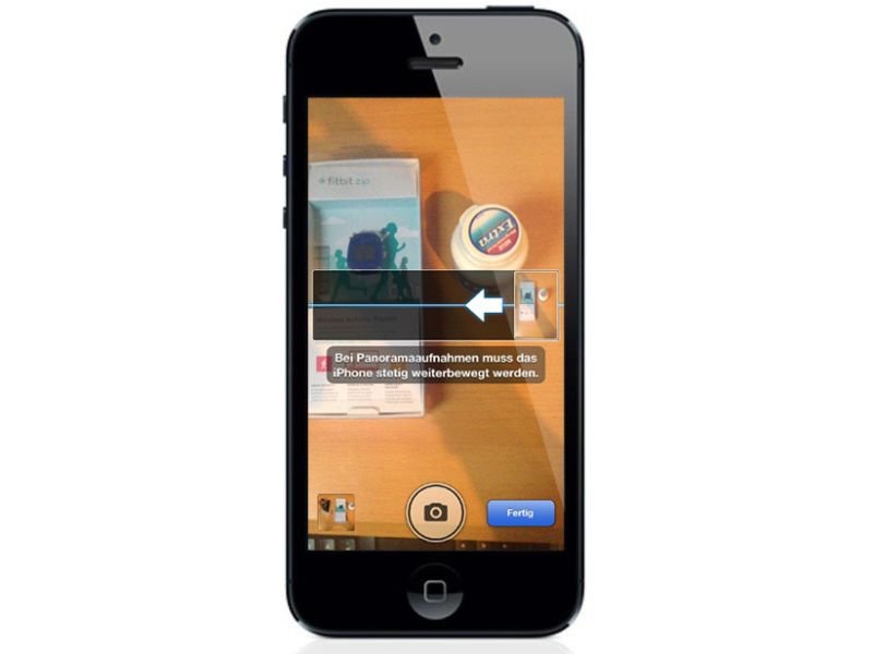iOS: Aufnahme-Richtung von Panorama-Fotos ändern