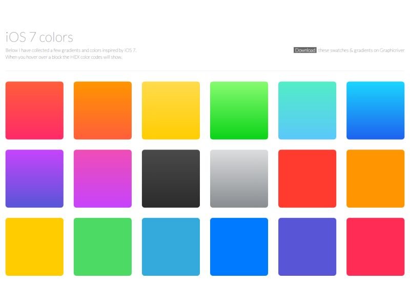Farb-Paletten von iOS 7 in eigenen Projekten nutzen