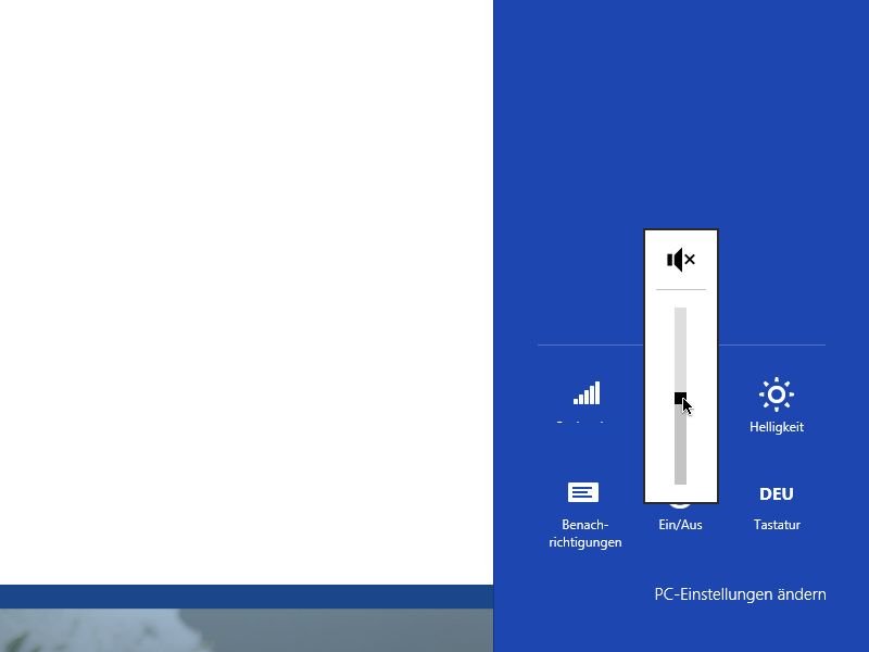 3 Wege zum Ändern der Lautstärke in Windows 8
