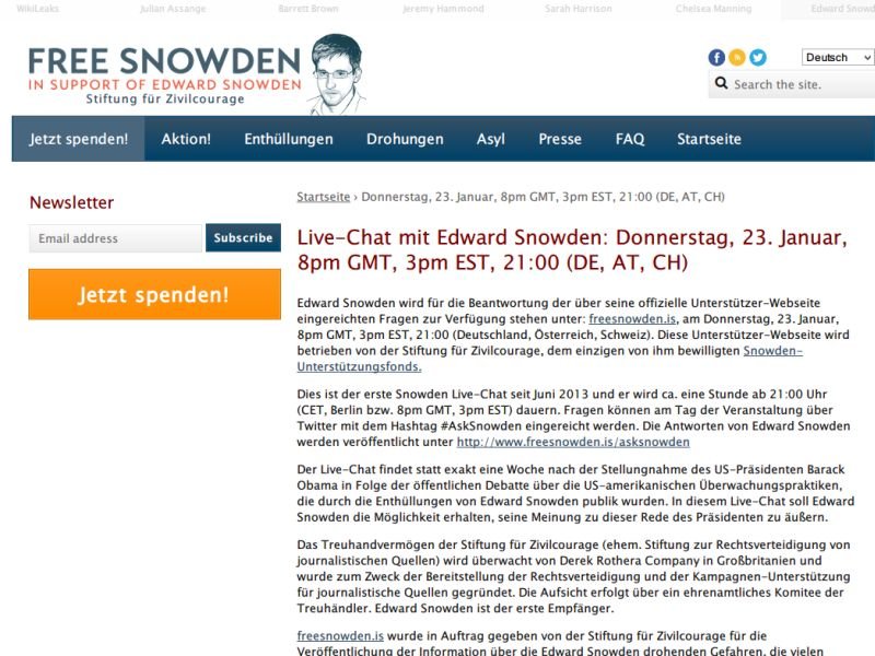Snowden im NBC-Interview