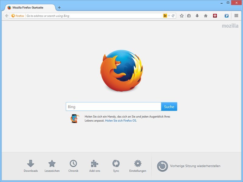 So nutzen Sie die Standard-Start-Seite von Firefox