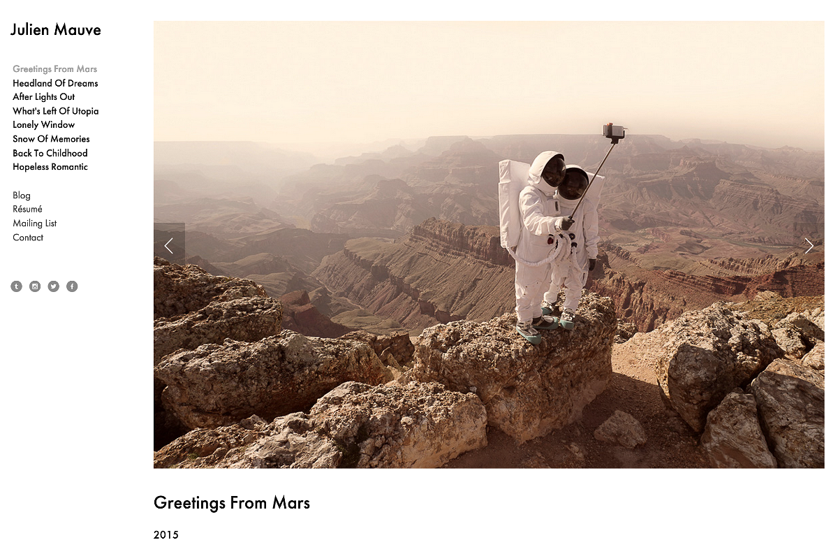 Mit Selfie-Stick auf dem Mars
