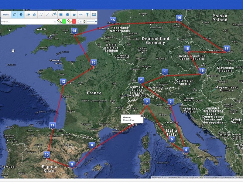 Google-Karten im Browser bearbeiten