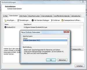 Outlook 2010: Daten-Datei austauschen