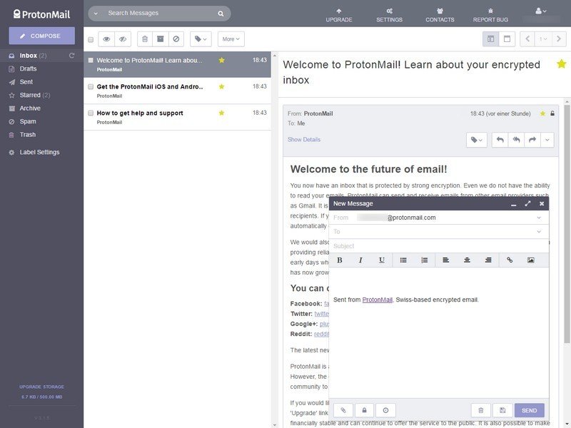ProtonMail: eMails einfach und sicher verschlüsseln