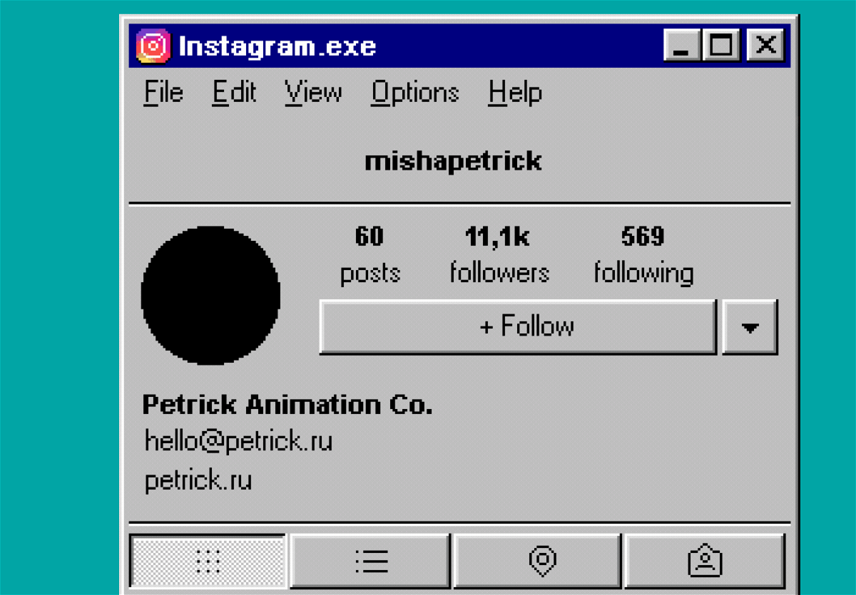 Instagram für Windows 95