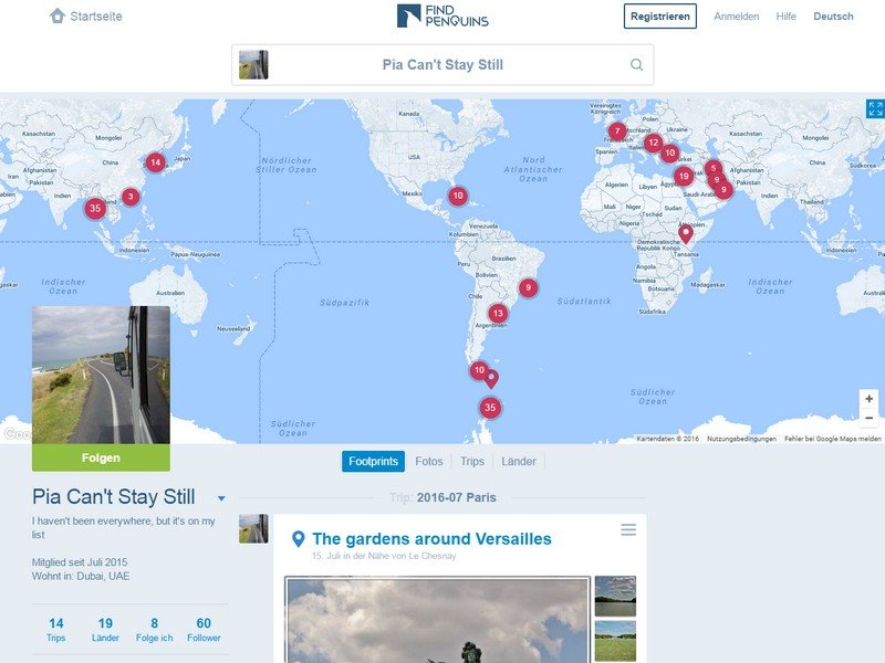 FindPenguins: Soziales Netzwerk für Reisefans