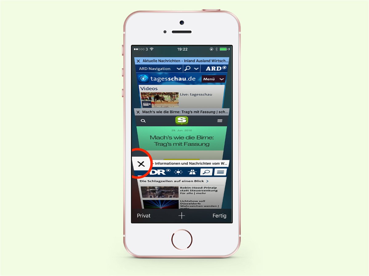iPhone: Tabs im Safari-Browser schließen