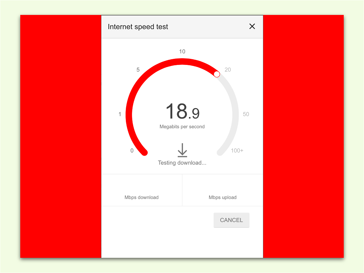 Speed-Test direkt per Google durchführen