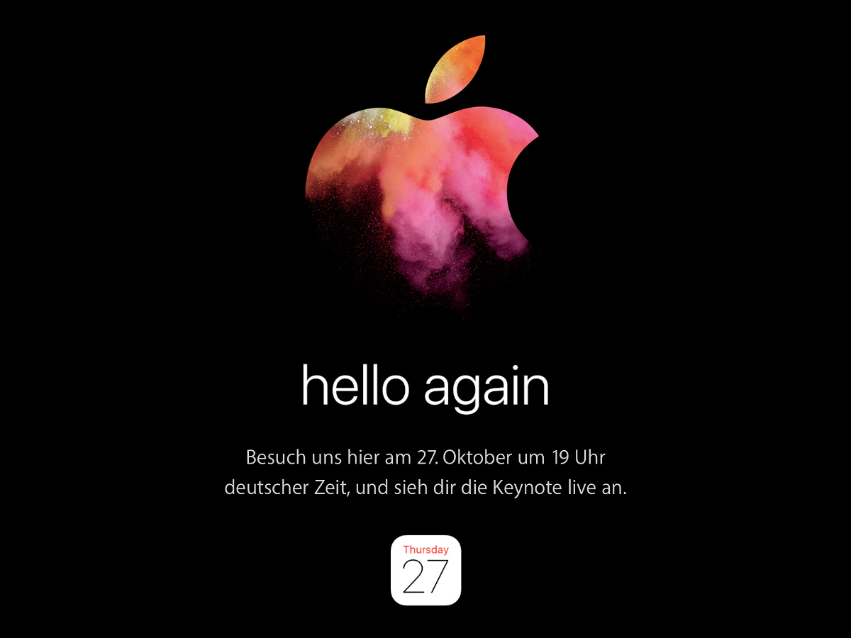 Neue Macs kommen: LIVE-Stream der Apple-Keynote