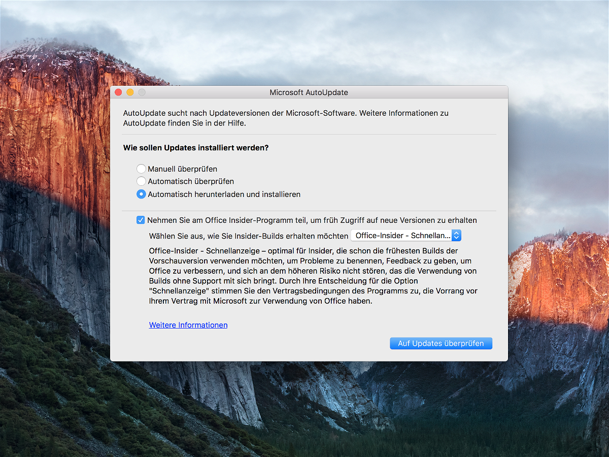 Office-Programme am Mac automatisch updaten