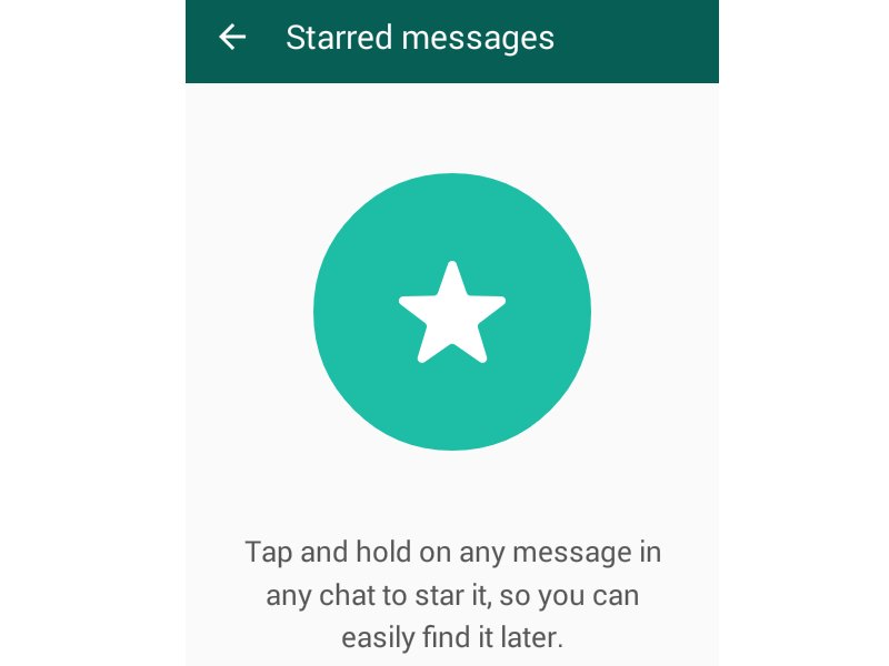 WhatsApp-Nachrichten mit Stern markieren