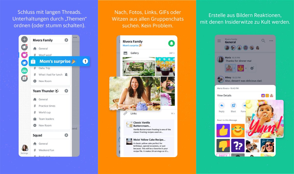 Gruppen-Chats: Neue Messaging-App „Yahoo Together“
