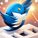 1602833706 the twitter logo in 3d with blue checkmark cartoon xl beta v2 2 2